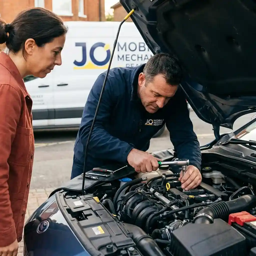 Affordable mobile mechanic reading providing professional car repairs at a home in Reading.
