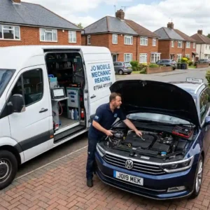 Mobile Mechanic Reading providing professional car repairs at a customer's home in Reading, Berkshire