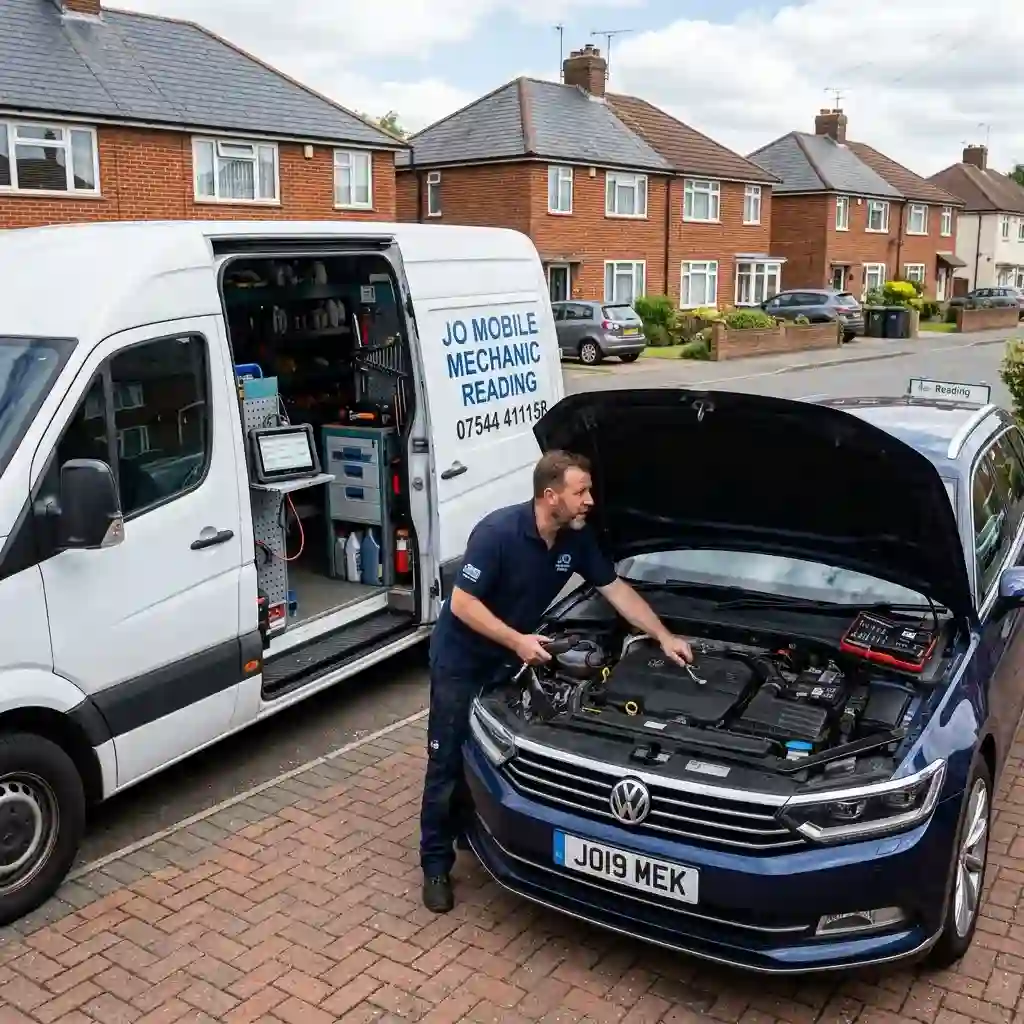 Mobile Mechanic Reading providing professional car repairs at a customer's home in Reading, Berkshire
